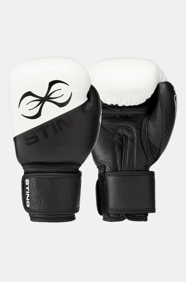 Sting Orion Boxing Gloves - Black and White
