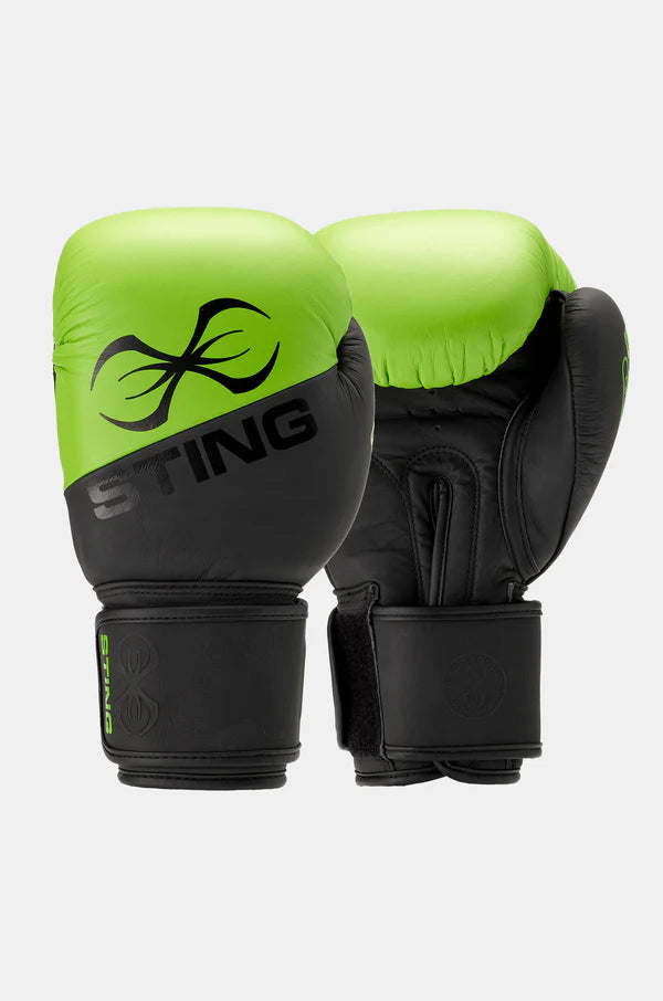 Sting Orion Boxing Gloves - Green and Black