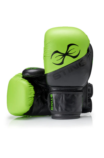 Sting Orion Boxing Gloves - Green and Black