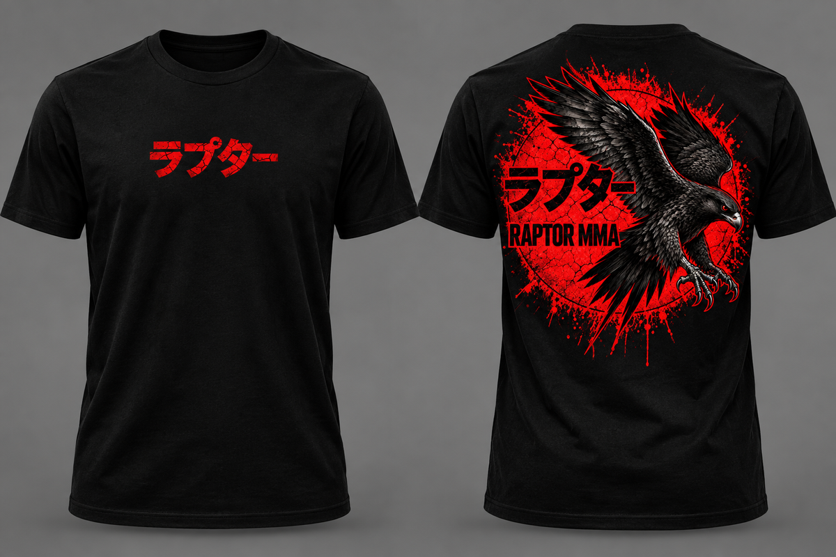 Raptor MMA – Black Falcon T-Shirt