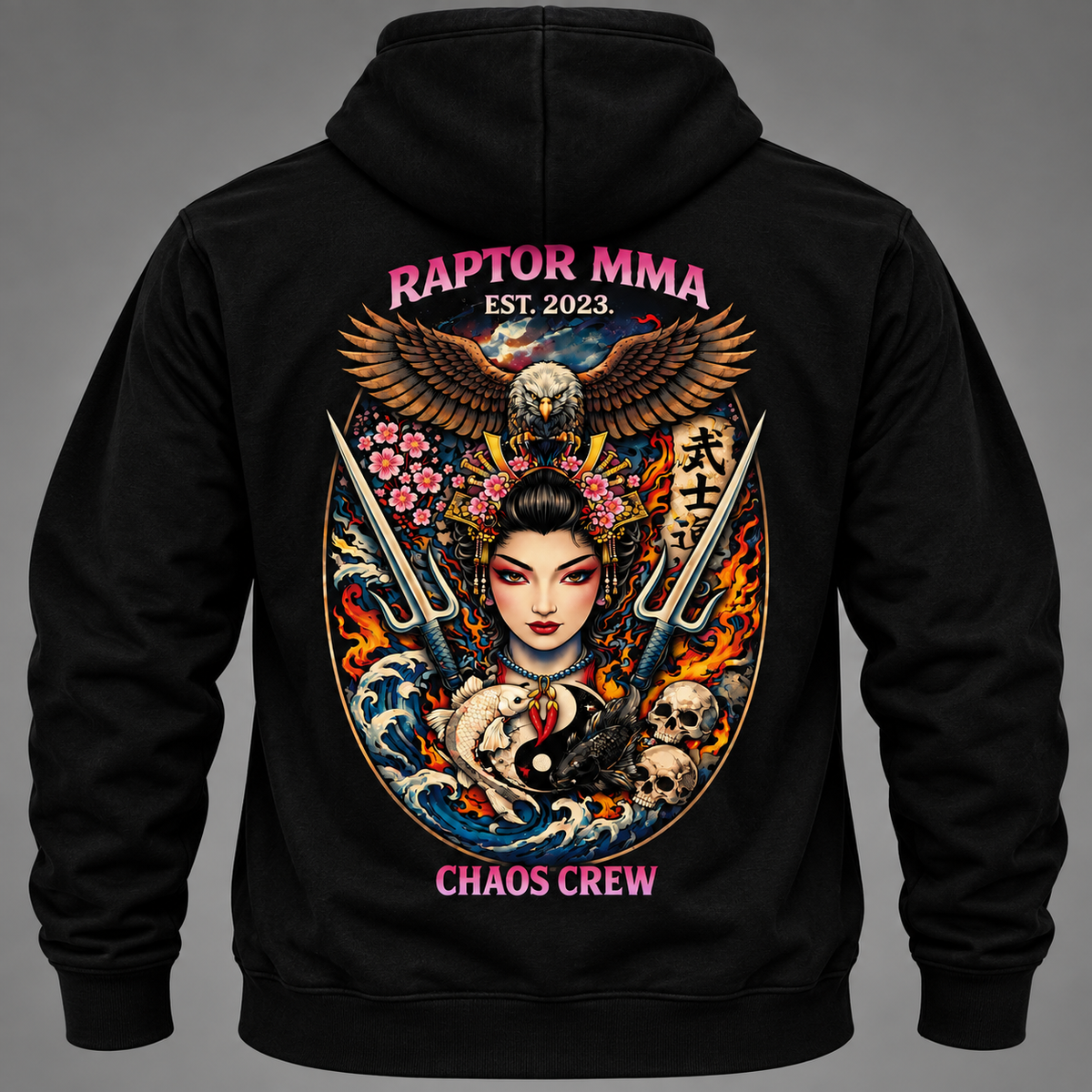 Raptor MMA Tattoo Collection – Geisha Hoodie