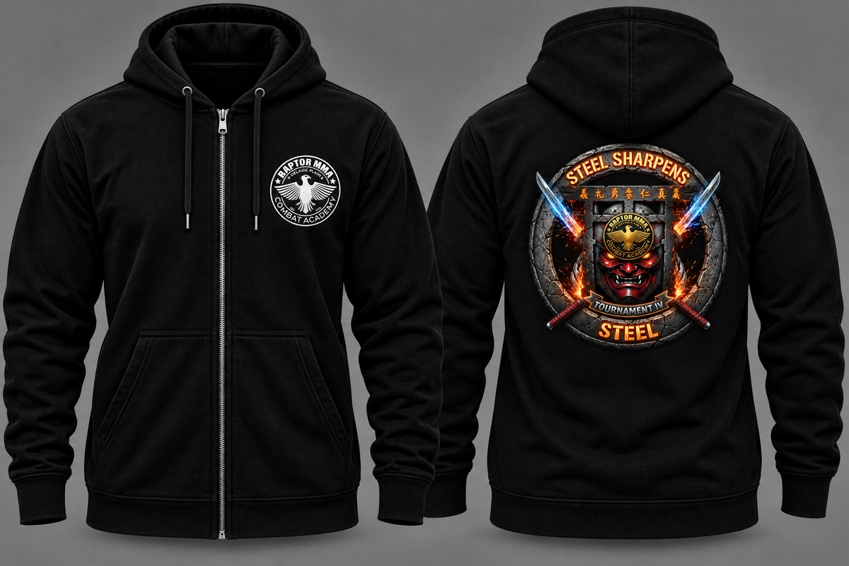 Steel Sharpens steel Zip hoodie